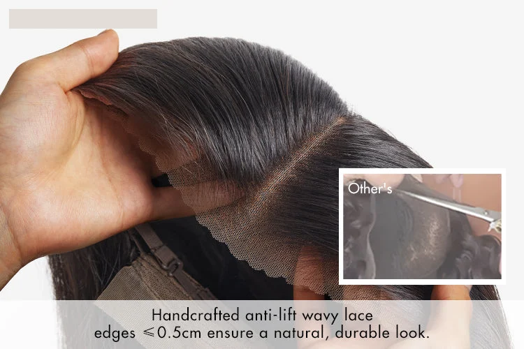 1 SEC INSTALL WIG | Gorgeous Natural Black Loose Wave 5x5 Closure Lace Glueless Short Wig 100% Human Hair | Large & Small Cap Size-18