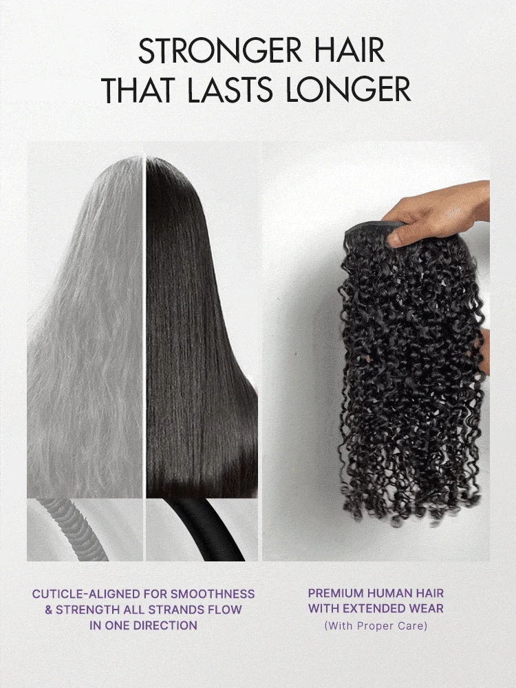 Burmese Curly Finger Coil Ends Seamless Clip in Extensions Real Human Hair Pieces 135g 9pcs / 7pcs with Free Gift-14