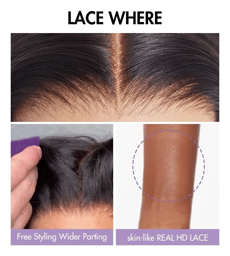 Upgraded Brazilian Hair | 3 Bundles with 5x5 HD Lace Closure Virgin Hair (Straight / Body Wave)-18