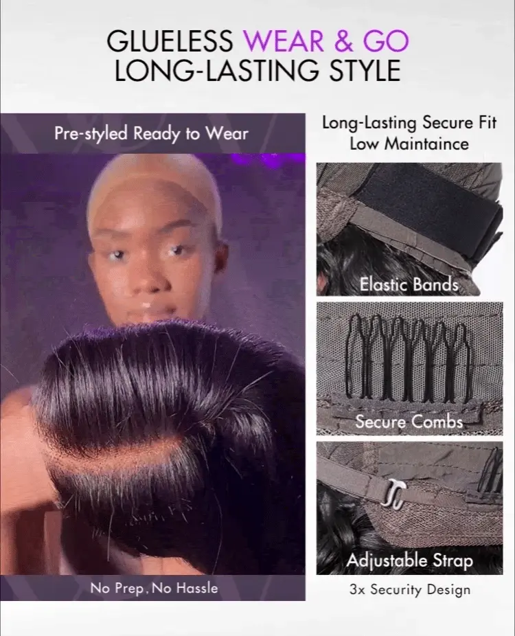 -Effortlessly Chic Butterfly Cut Layered Wavy Glueless HD Minimalist Lace Short Wig-28