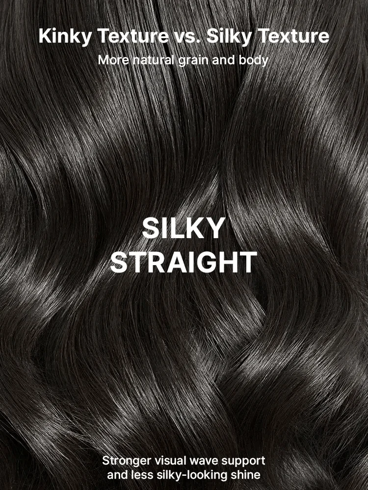 All-Day Comfort™ Wig 180% / 250% Density Kinky Body Wave / Layered Light Kinky Straight PartingMax Glueless 7x6 Closure HD Lace Wig Pre-Cut Lace-42