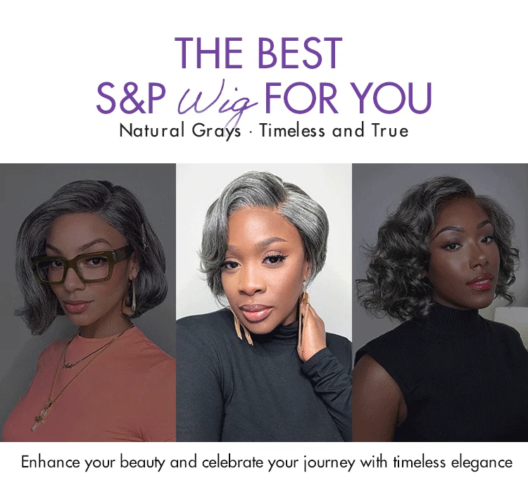 New Customers Only | Salt and Pepper Short Pixie Cut Wig Glueless Minimalist HD Lace Grey Wig Pre-Cut Lace-18