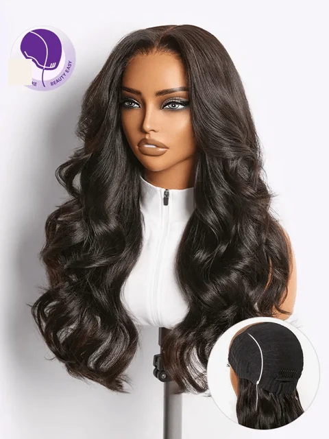 MyOwn-Fit PartingMax glueless wig with 180% density, light yaki body wave, 7x6 HD lace closure on flexible drawstring cap.