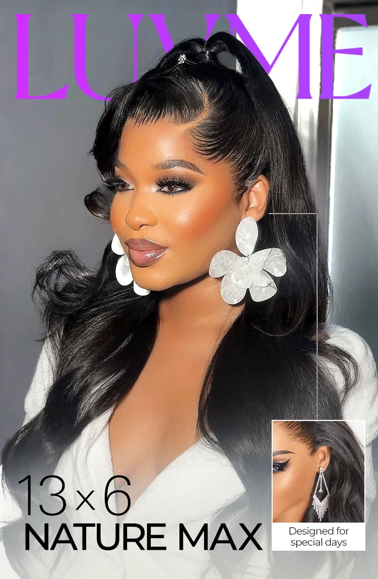 VIP Only | NatureMAX 200% / 250% Density Loose Wave Glueless 13x6 HD Lace Front Wig Human Hair Pre-Cut Lace Flexi-Fit Drawstring Cap-09