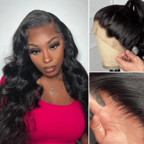 PreMax Wigs Flexi-Fit Invisi Drawstring Cap with 360 HD Lace in loose body wave style for restyling.
