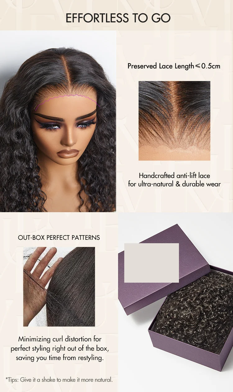 1 SEC INSTALL WIG | Mature Boss Brown Ombre Highlight / Natural Black / Salt and Pepper Loose Wave Glueless Minimalist HD Lace Wig-17