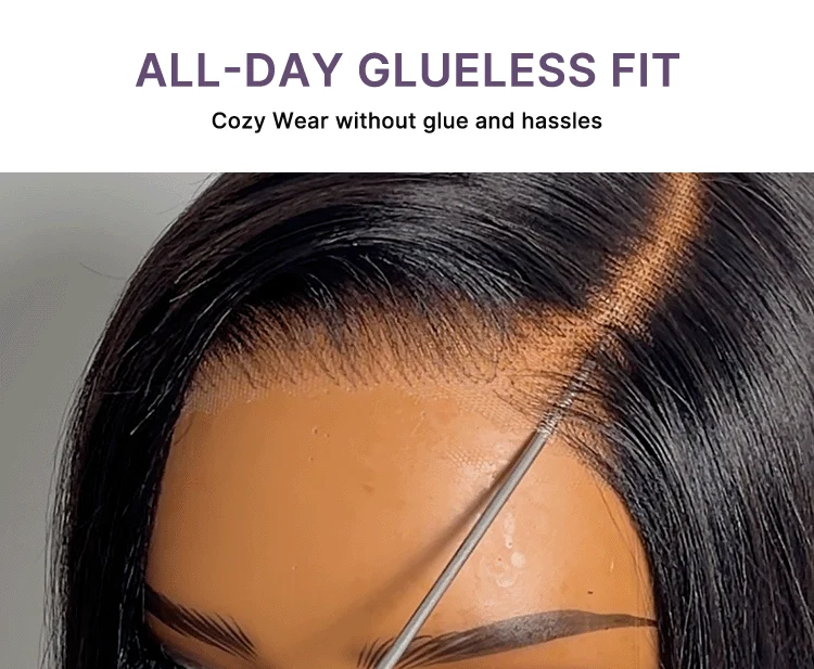 All-Day Comfort™ Wig 180% Density Ombre Brown Butterfly Cut Layered Light Yaki Straight Glueless 7x6 Closure HD Lace Human Hair Wig Pre-Cut Lace-67