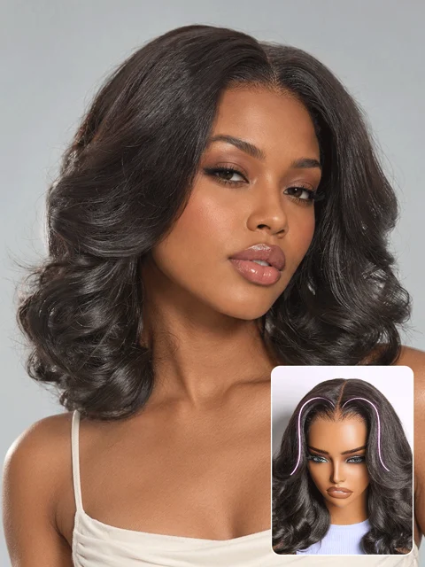 All-Day Curl Hold™ Premier Grade Hair Shoulder Length Body Wave CuticleAlign™ PartingMax Glueless 7x6 HD Lace Wig Pre-Cut Lace-48