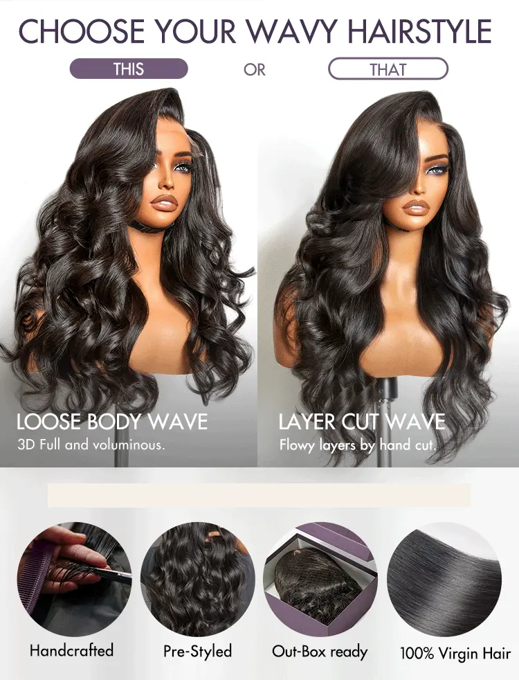 New Customers Only | PartingMax Glueless Wig Loose Body Wave 7x6 Closure HD Lace Pre Cut & Plucked & Bleached Ready to Go-20