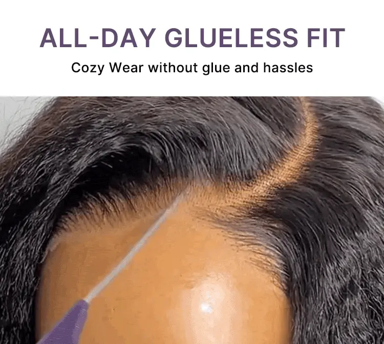 All-Day Comfort Wig PartingMax Natural Black Kinky Straight to Curly 7x6 Closure HD Lace Glueless Wig Pre Cut Lace-18