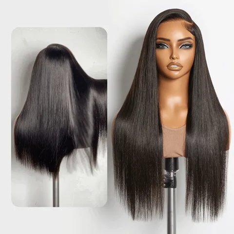 MyOwn-Fit PartingMax glueless personalized wig with bone straight hair, baby hairs, 7x6 HD lace closure, pre-cut and plucked