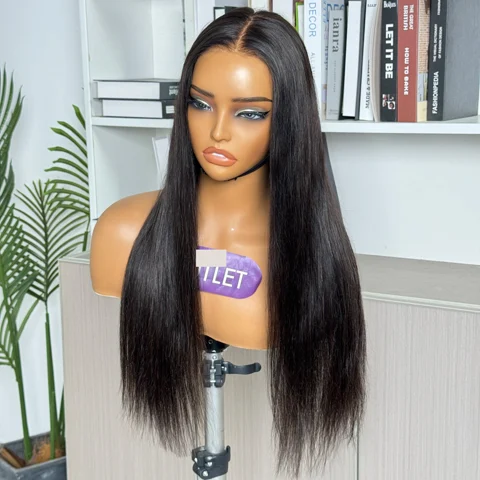 PartingMax Glueless 7x6 closure lace wig with silky straight texture and pre-cut lace for easy wear.