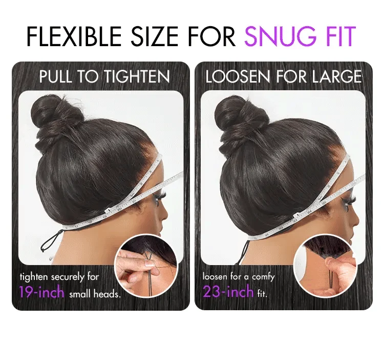 PreMax 250% Density Water Wave Glueless Flexi-Fit Drawstring 13x4 Frontal Lace Fluffy Curly High Density Wig Pre-Cut Lace-12