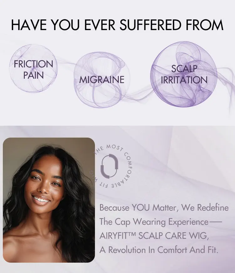AiryFit™ Scalp Care Wigs - Deep Parting Loose Body Wave Human Hair Wig 11x6 Frontal HD Lace Glueless Wig-17