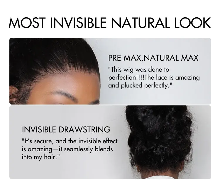 PreMax Wigs | Water Wave Flexi-Fit Invisi Drawstring Cap 360 Lace Long Curly Wig Pre-Cut Lace-14