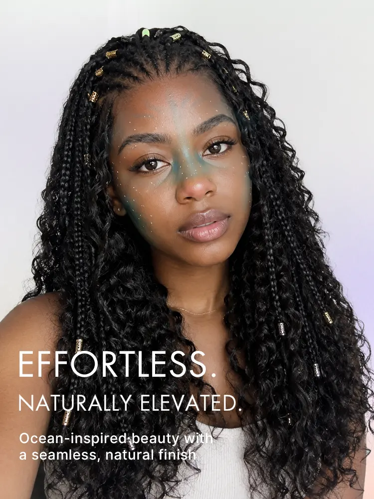 Natural Black Boho Cornrow Braids 13x4 Frontal Lace Deep Curly  Long Wig Pre-cut Lace-10