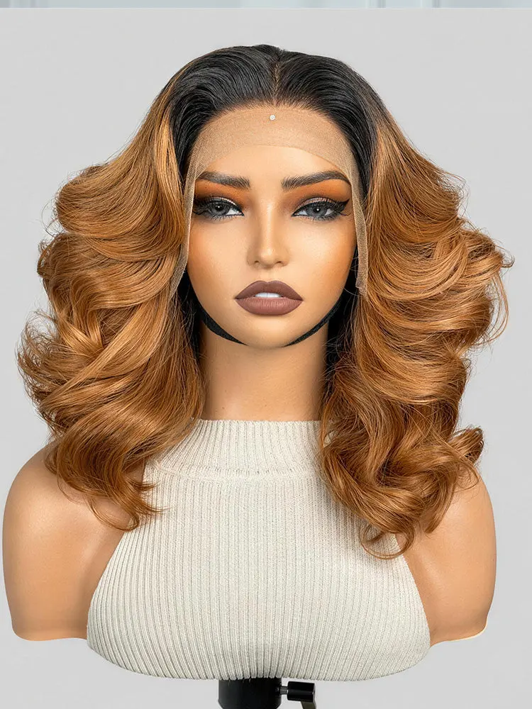 PreMax 180% Density 12-inch 13x4 HD lace frontal wig with pre-cut lace and custom style, natural hairline.