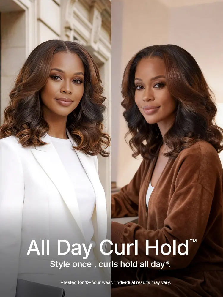 All-Day Curl Hold Premier Grade Hair Ombre Brown Body Wave CuticleAlign PartingMax Glueless 7x6 HD Lace Wig Pre-Cut Lace-13