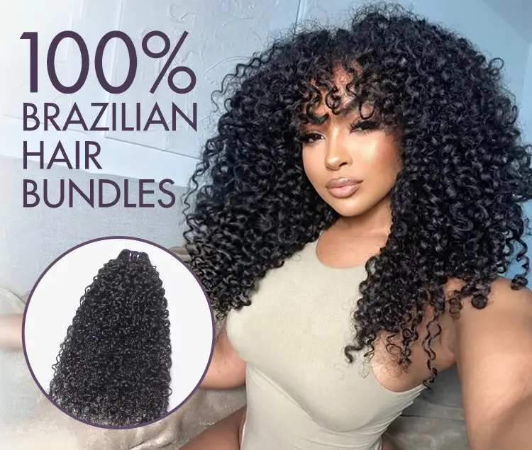 New Customers Only | Messy Burmese Curly Bundles 100% Virgin Human Hair Bundles 1pc / 3pcs-09