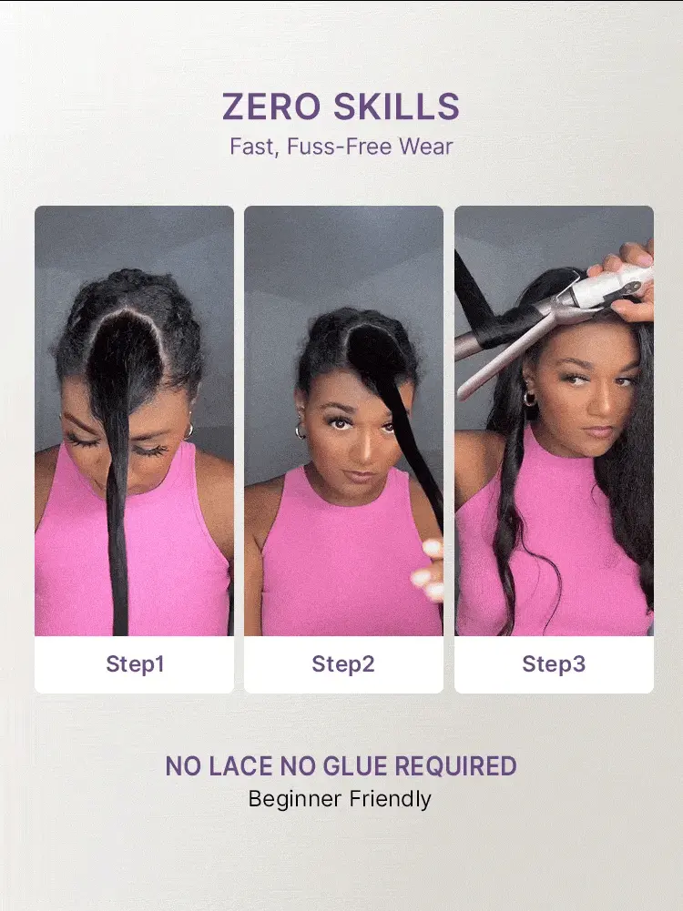 True Scalp Burmese Curly V Part Glueless Human Hair Wig Flexi-Fit Drawstring-12