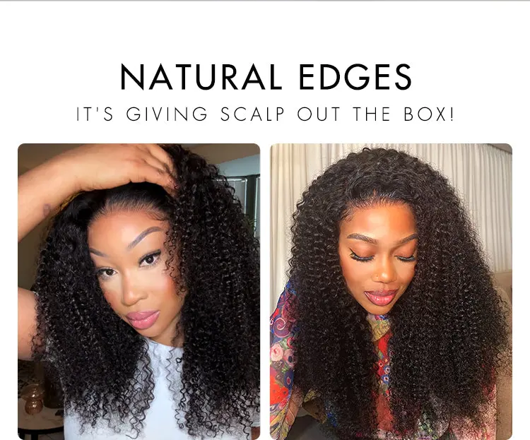 Go Natural Ease | Kinky Curly Full Hair Glueless 5x5 Closure Lace Long Curly Wig Ready to Go-01