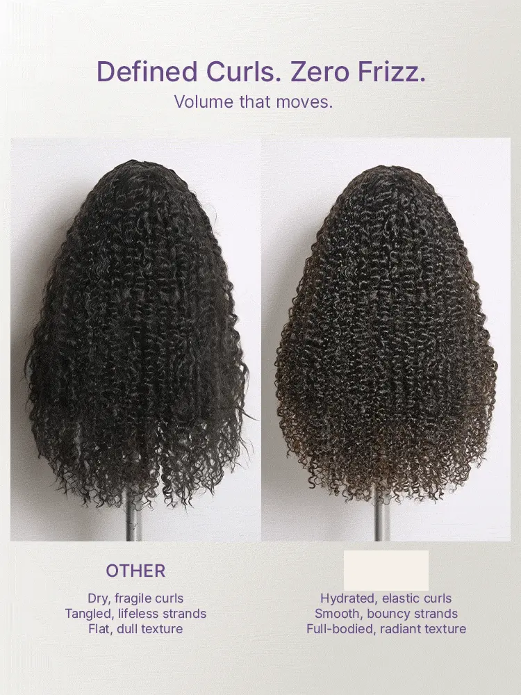 True Scalp Burmese Curly V Part Glueless Human Hair Wig Flexi-Fit Drawstring-14