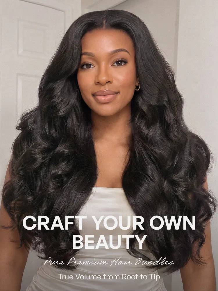 3pcs Body Wave / Water Wave / Deep Wave / Yaki Straight / Silky Straight 100% Virgin Human Hair Bundles-57