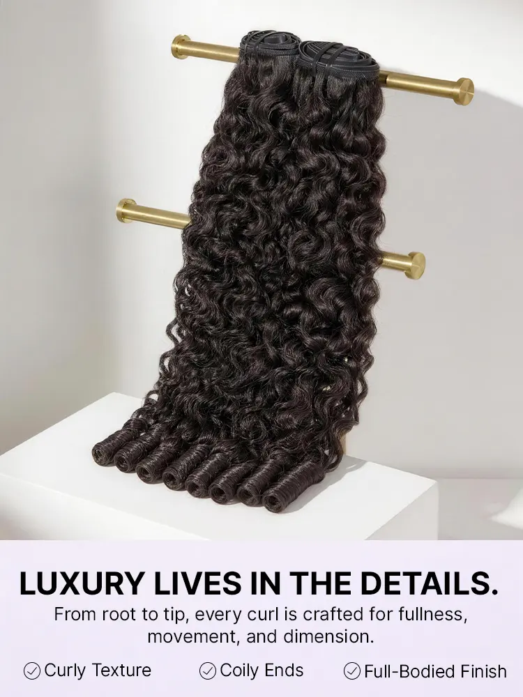 1pc Soft & Voluminous Burmese Curly 100% Virgin Human Hair Bundles