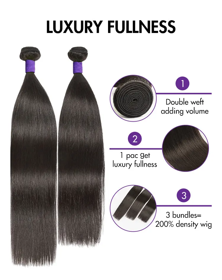 Upgraded Brazilian Hair | Straight / Body Wave 100% Virgin Human Hair Bundles 1pc / 3pcs-17