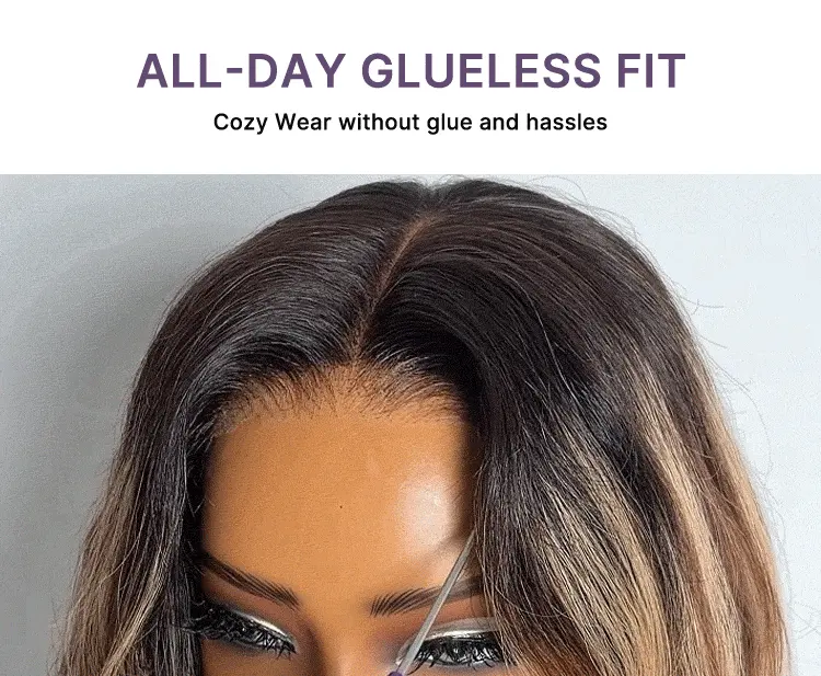 All-Day Comfort Wig 180% Density PartingMax Glueless 7x6 Closure HD Lace Blonde Highlight Loose Wave Wig Pre-Cut Lace-19