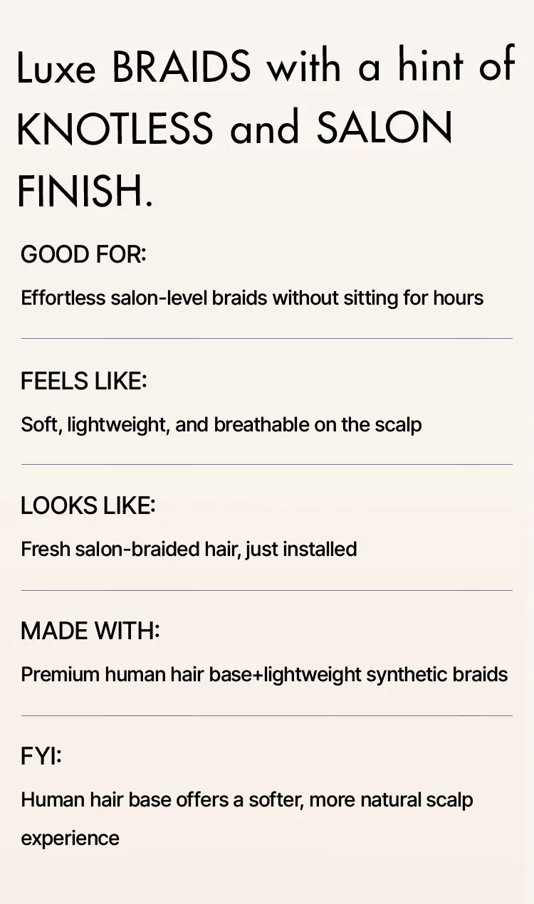 OwnScalp™ French Curl Knotless Boho Braids HD Full Lace Long Wig Flexi Fit Invisi Drawstring Cap - US Only-77