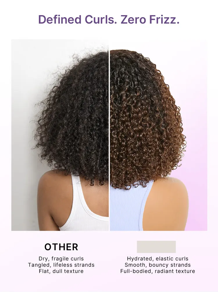 Wear & Go Ombre Brown Fluffy Curly 180% Density Glueless 5x5 Closure HD Lace Wig Pre-Cut Lace-13
