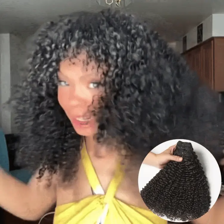 Too Easy Texture kinky curly 100% virgin human hair bundle, natural curly hair extension, 1 or 3 piece options