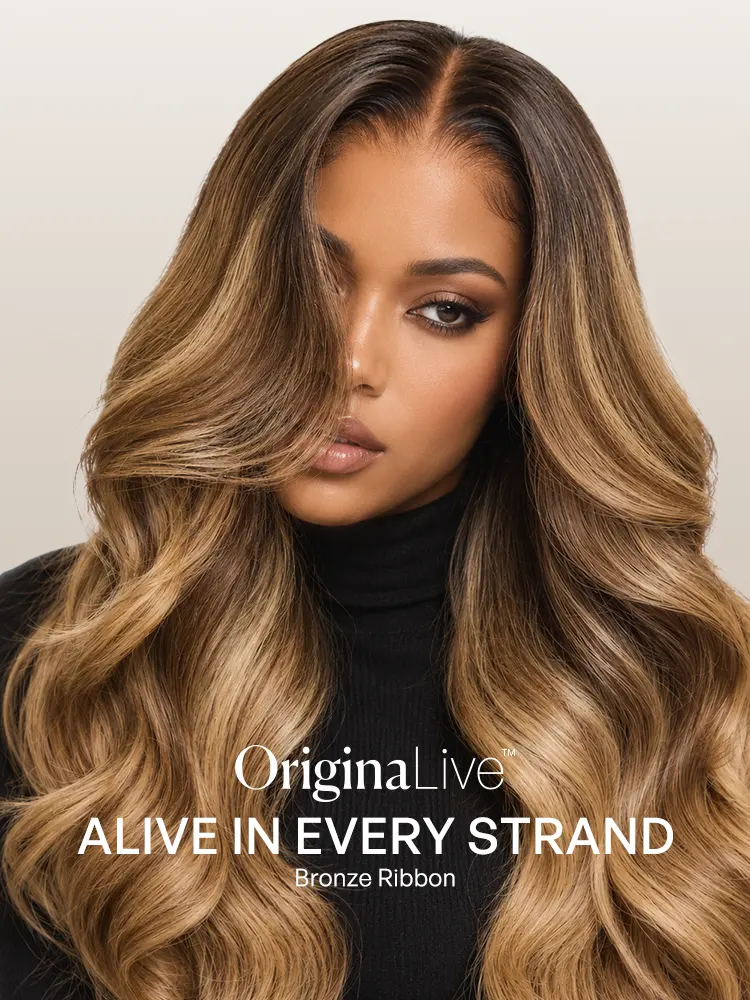 OriginalLive Hair 180% / 250% Density Honey Blonde Highlight Loose Wave Glueless 13x6 HD Lace Front Wig Pre-Cut Lace Flexi-Fit Drawstring Cap-09