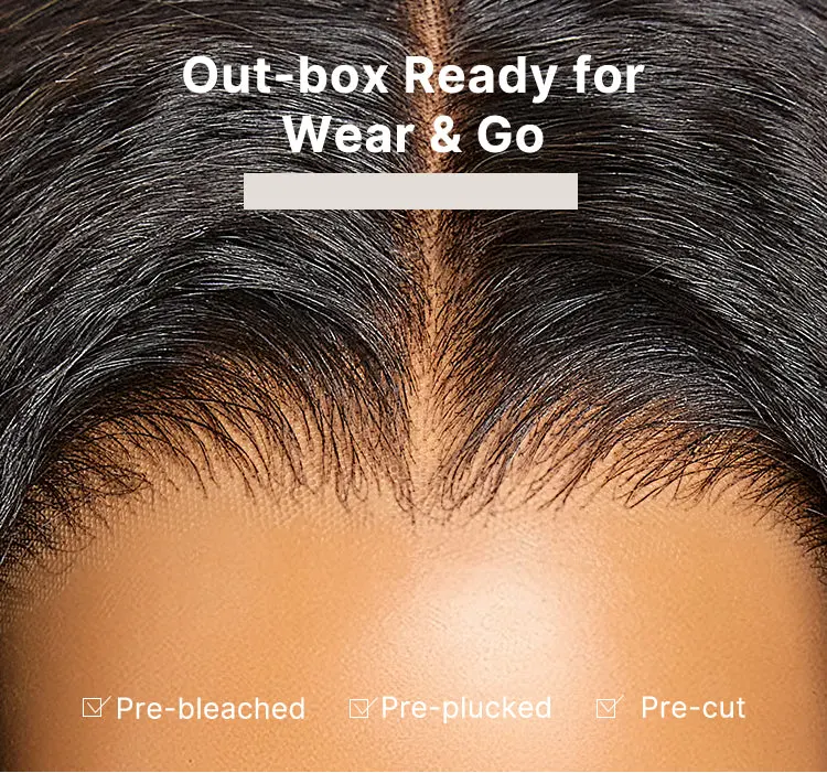 180% Density Light Kinky Straight Butterfly Cut Layered / Kinky Body Wave Glueless 7x6 Closure HD Lace Wig Pre-Cut Lace-36