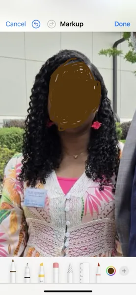 Customer hair photo for this style or product family