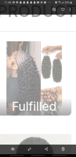 Customer hair photo for this style or product family