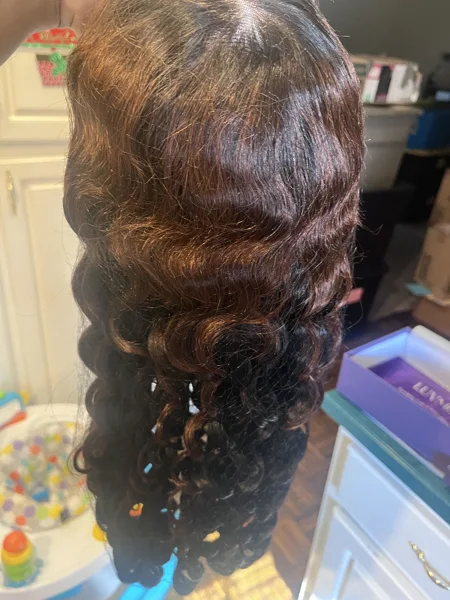 Customer hair photo for this style or product family