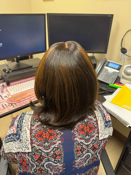 Customer hair photo for this style or product family