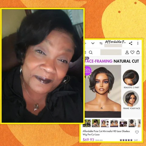 Customer hair photo for this style or product family