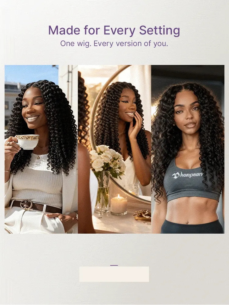 True Scalp Burmese Curly V Part Glueless Human Hair Wig Flexi-Fit Drawstring-17