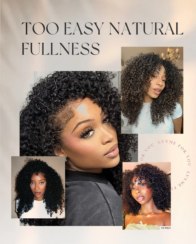 Too Easy Texture 3-In-1 Half Wig 180% Density Water Wave Glueless Flexi-Fit Drawstring Wig-13