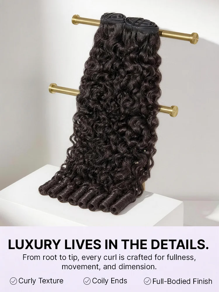 1pc Soft & Voluminous Burmese Curly 100% Virgin Human Hair Bundles