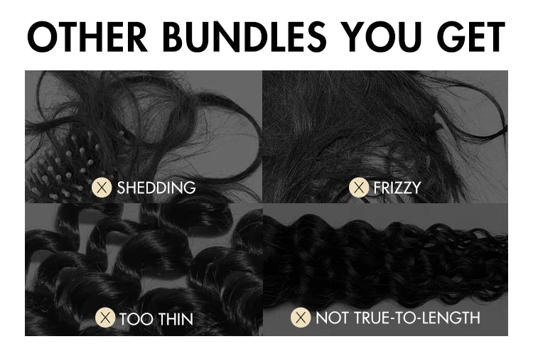 Upgraded Brazilian Hair | 3 Bundles with 5x5 HD Lace Closure Virgin Hair (Straight / Body Wave)-12