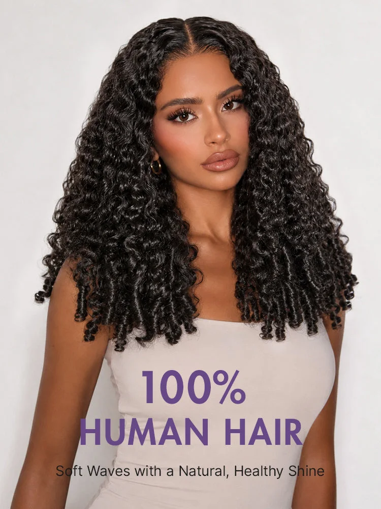 Burmese Curly Finger Coil Ends Seamless Clip in Extensions Real Human Hair Pieces 135g 9pcs / 7pcs with Free Gift-12