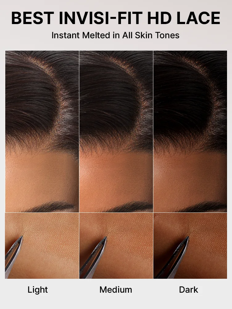All-Day Comfort Wig 200% Density Brown Ombre Kinky Curly  PartingMax Glueless 7x6 Closure HD Lace Wig Pre-Cut Lace