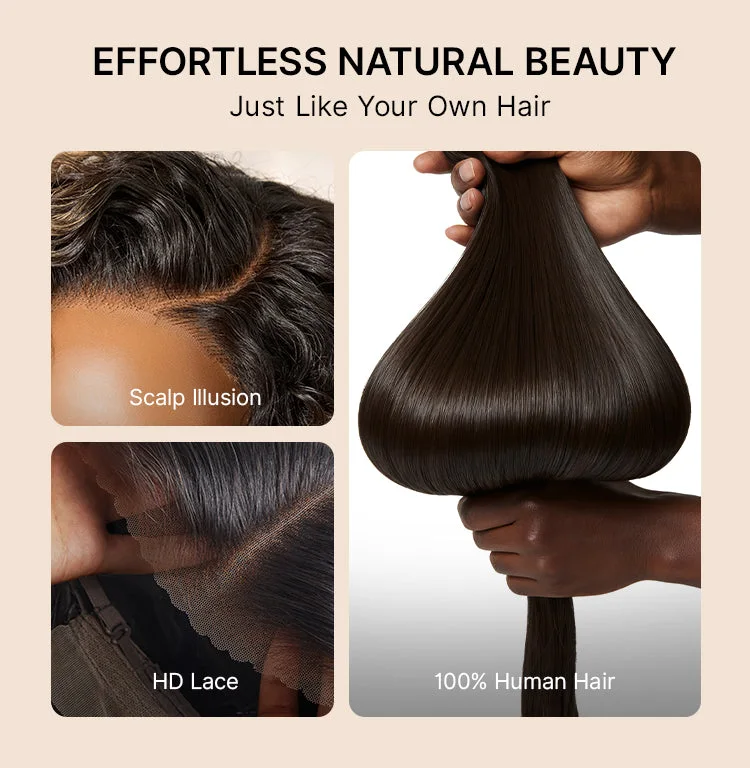 Ready to Go Blonde Highlight / Natural Black Water Wave Short Curly Bob Wig Glueless Minimalist HD Lace Wig Pre-Cut Lace-27