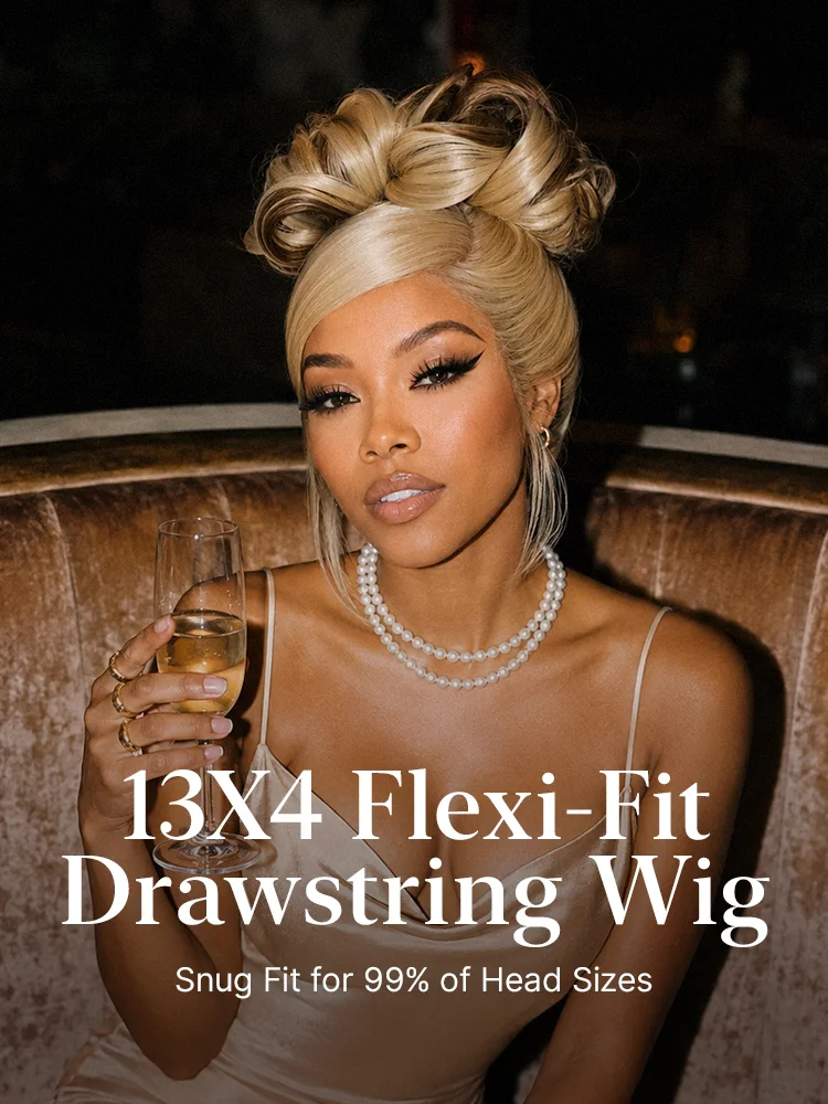 613 Blonde with Caramel Ombre Loose Wave 180% Density Human Hair 13×4 HD Lace Front Wig Pre-Cut Lace