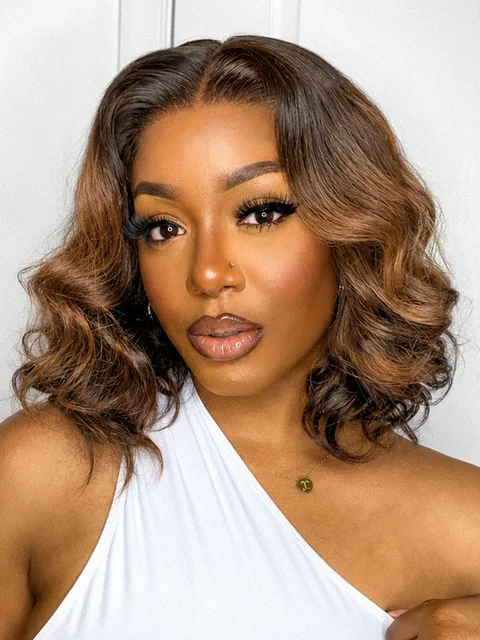 180% Density Elegant Chocolate Brown Loose Wave Minimalist HD Lace Glueless Wig Pre-Cut Lace - US Only-19