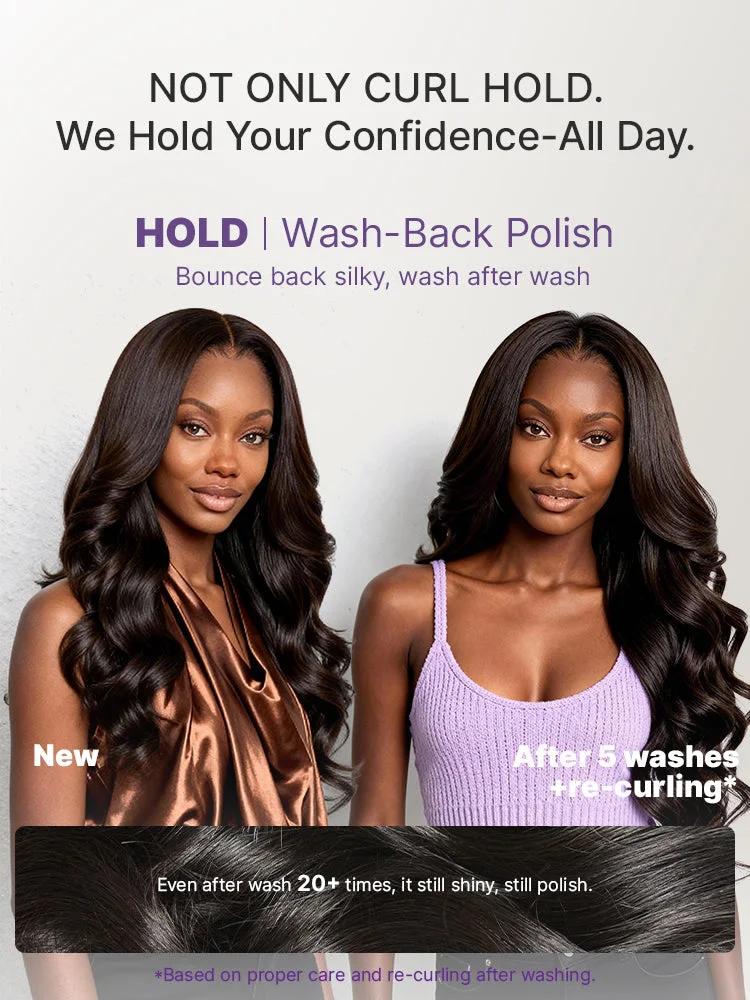 All-Day Curl Hold™ Premier Grade Hair SilkShield™ PartingMax Loose Wave Glueless 7x6 HD Lace Long Wig Pre-Cut Lace-26